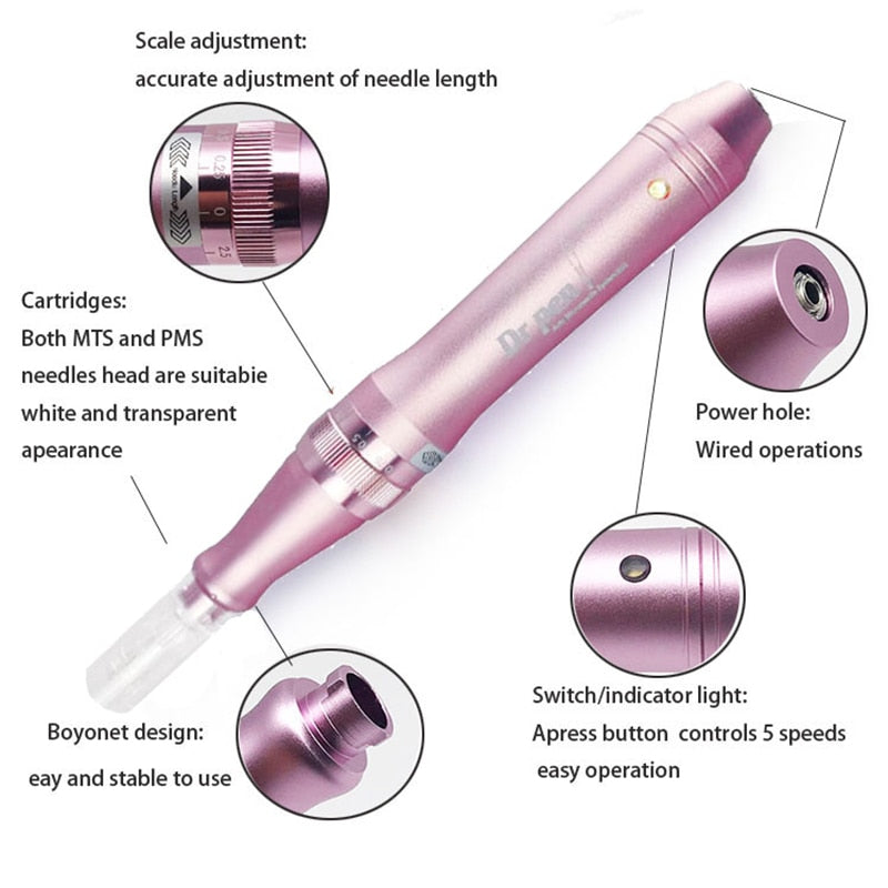 Caneta Derma Dr. Pen Última M7-C + 02 Cartuchos Grátis - Picuí Magazine