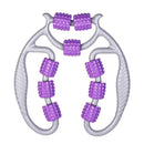 Rolo De Massagem Ioga 3D - Shape 9 Rodas 360º Trigger Point | Anti Celulite - Picuí Magazine