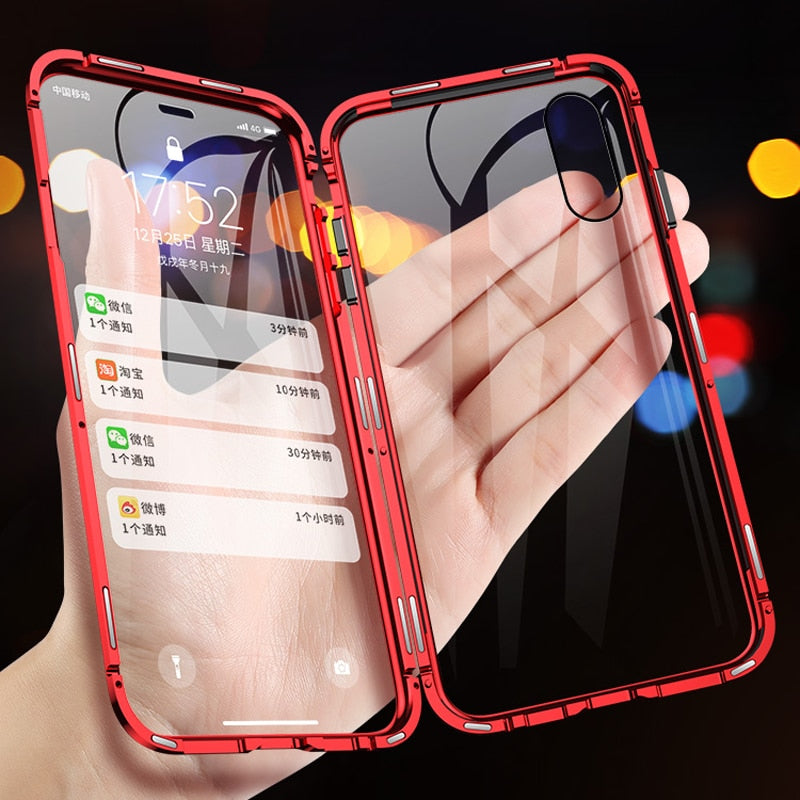 Case Magnética Blindada Com Dupla Proteção 360º À Prova D'água | iPhone: 13 12 11 Pro Mini XS Max XR 8 6 6s Plus SE 2020 - Picuí Magazine