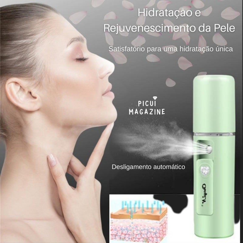 Nano Pulverizador 20ml | Umidificador Facial - Cabe na bolsa! - Picuí Magazine