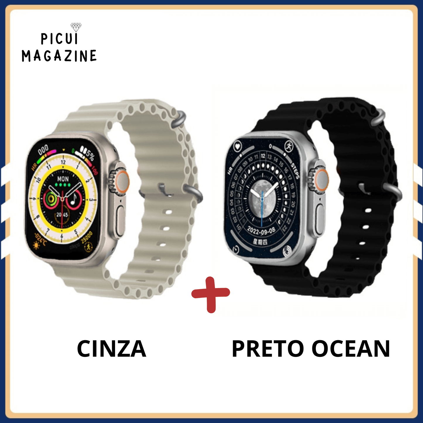 IWO-Pro W68 DT8 Ultra Watch Series 8 49mm - PAGUE 1 LEVE 2 [Lançamento 2023]