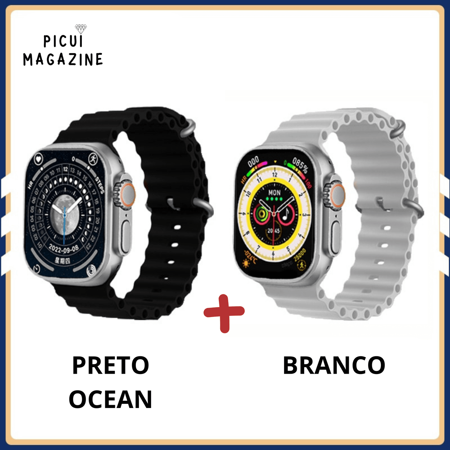 IWO-Pro W68 DT8 Ultra Watch Series 8 49mm - PAGUE 1 LEVE 2 [Lançamento 2023]