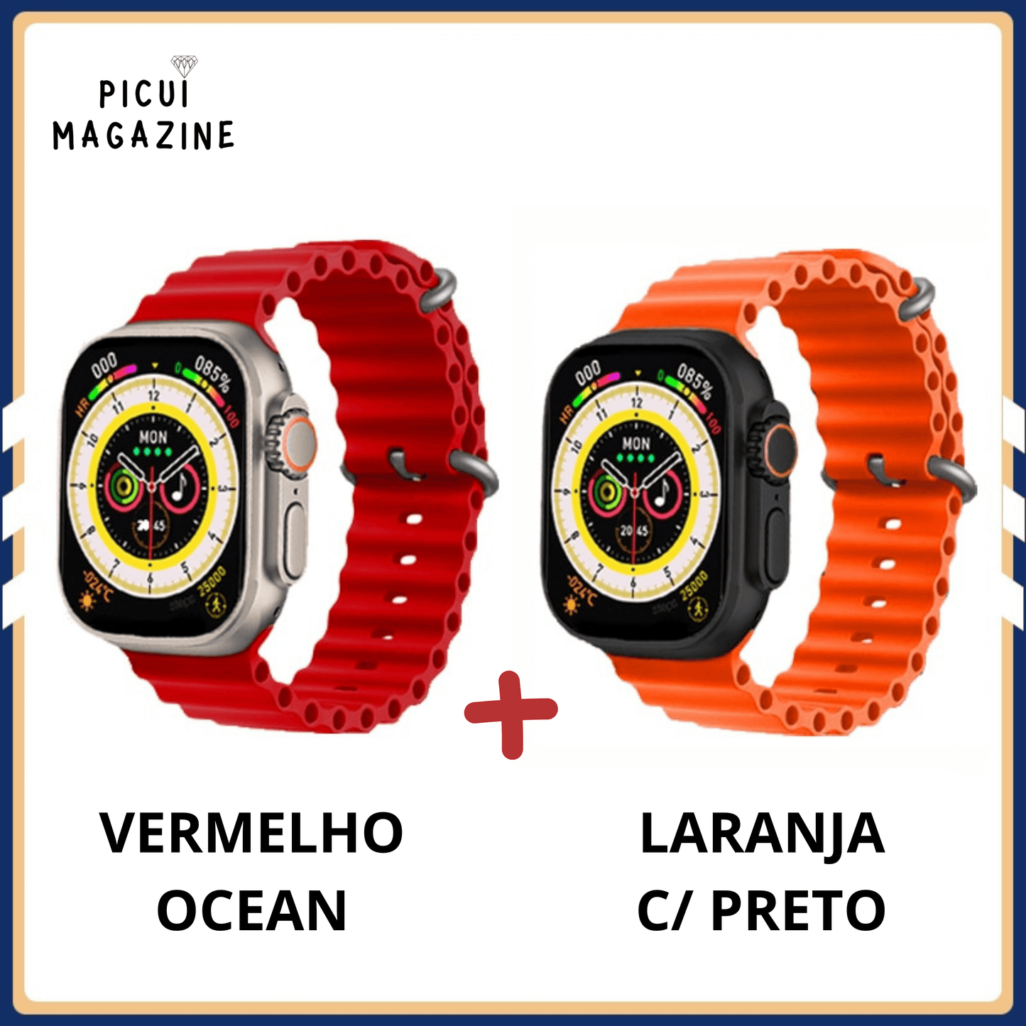 IWO-Pro W68 DT8 Ultra Watch Series 8 49mm - PAGUE 1 LEVE 2 [Lançamento 2023]