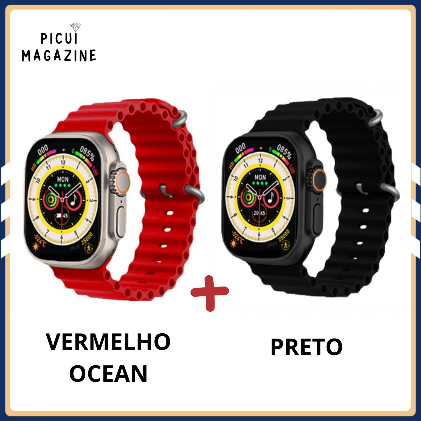 IWO-Pro W68 DT8 Ultra Watch Series 8 49mm - PAGUE 1 LEVE 2 [Lançamento 2023]