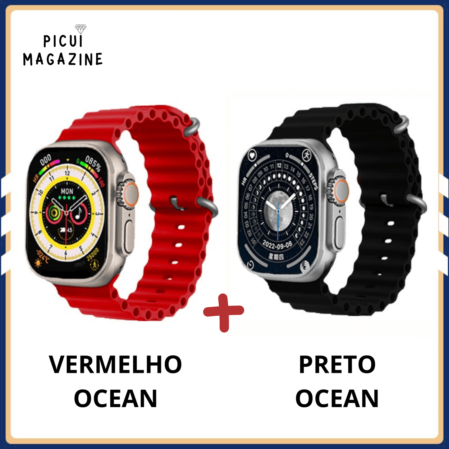 IWO-Pro W68 DT8 Ultra Watch Series 8 49mm - PAGUE 1 LEVE 2 [Lançamento 2023]