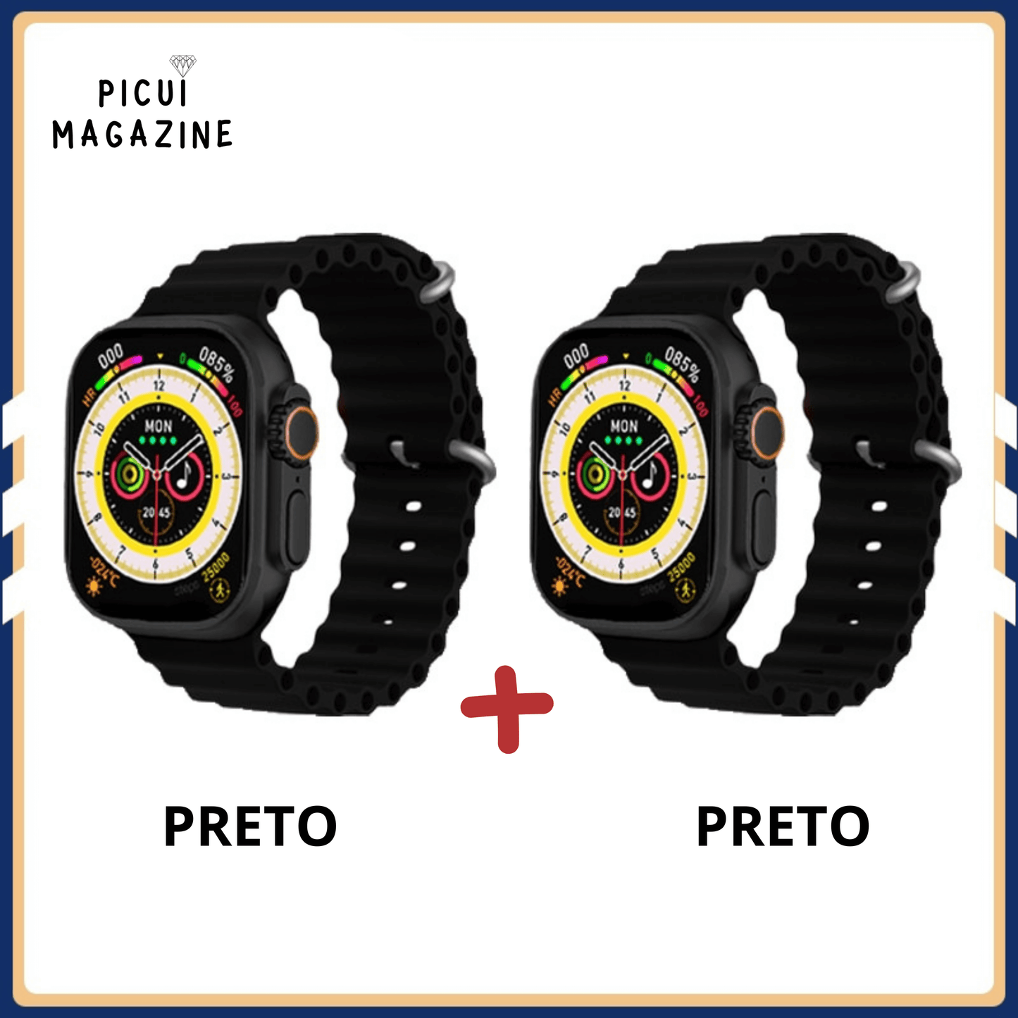 IWO-Pro W68 DT8 Ultra Watch Series 8 49mm - PAGUE 1 LEVE 2 [Lançamento 2023]