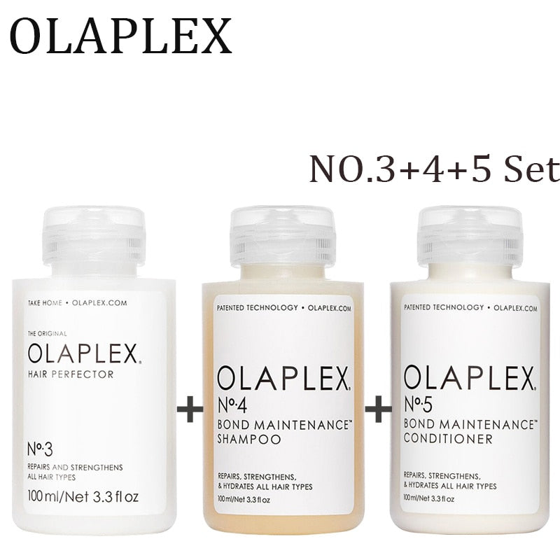 KIT OLAPLEX Nº 3, 4 e 5 (100ml cada) | Reparação, Hidratação, Força - Picuí Magazine