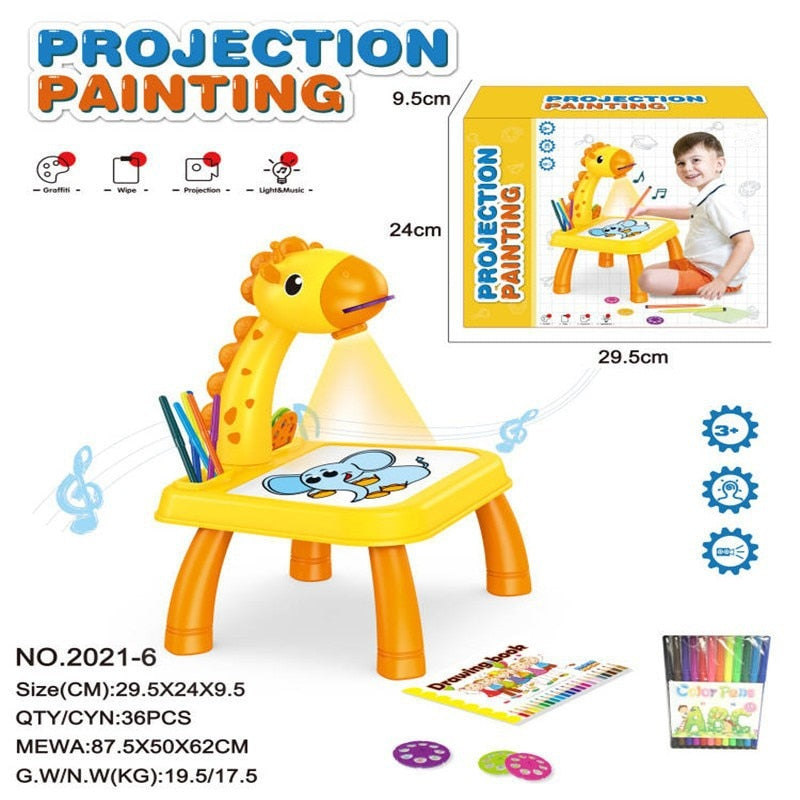 Lousa Mágica Com Projetor Musical Kids | Brinquedo Educativo - Picuí Magazine