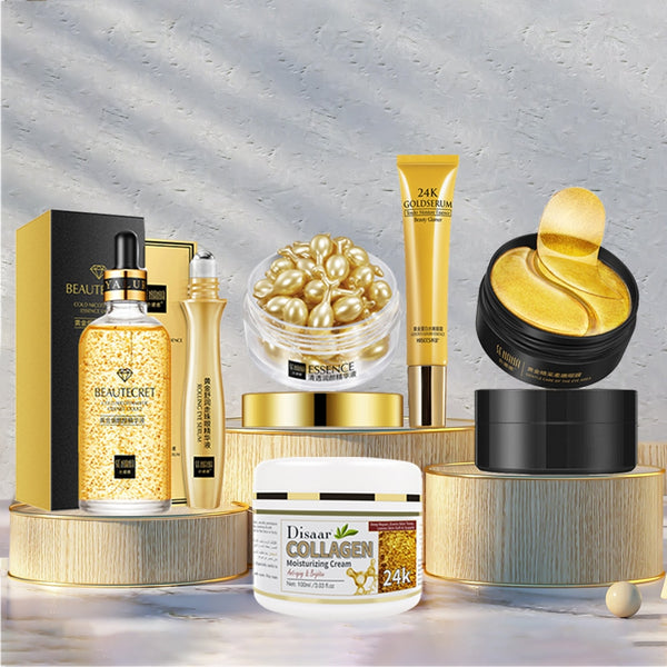 Kit Skin Care 24k Gold Completo | Anti Olheiras, Rejuvenescimento, Colágeno - Picuí Magazine