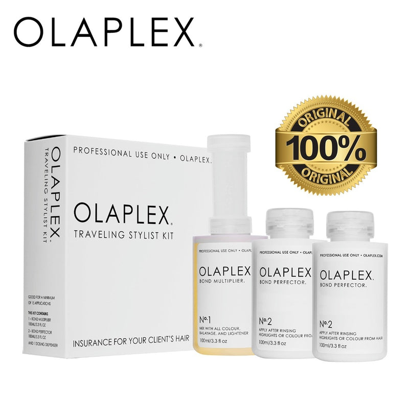 Kit Profissional OLAPLEX TRAVELING Nº1 + Nº2 + Nº2 | Proteção Ao Colorir + Força + Brilho + Hidratação Profunda - Picuí Magazine