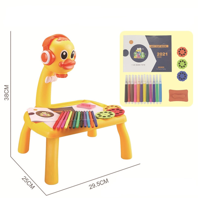 Lousa Mágica Com Projetor Musical Kids | Brinquedo Educativo - Picuí Magazine