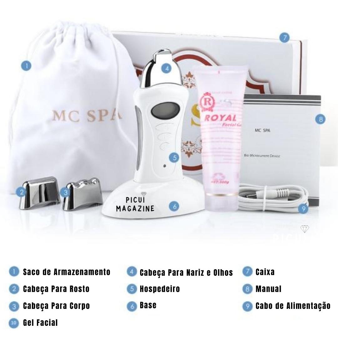 Kit Spa Microgalvânico - Microcorrente Facial e Corporal - Picuí Magazine
