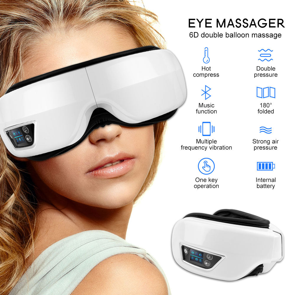 Óculos Smart Vibration 6D | Massageador de Olhos Anti Idade, Estress - Picuí Magazine