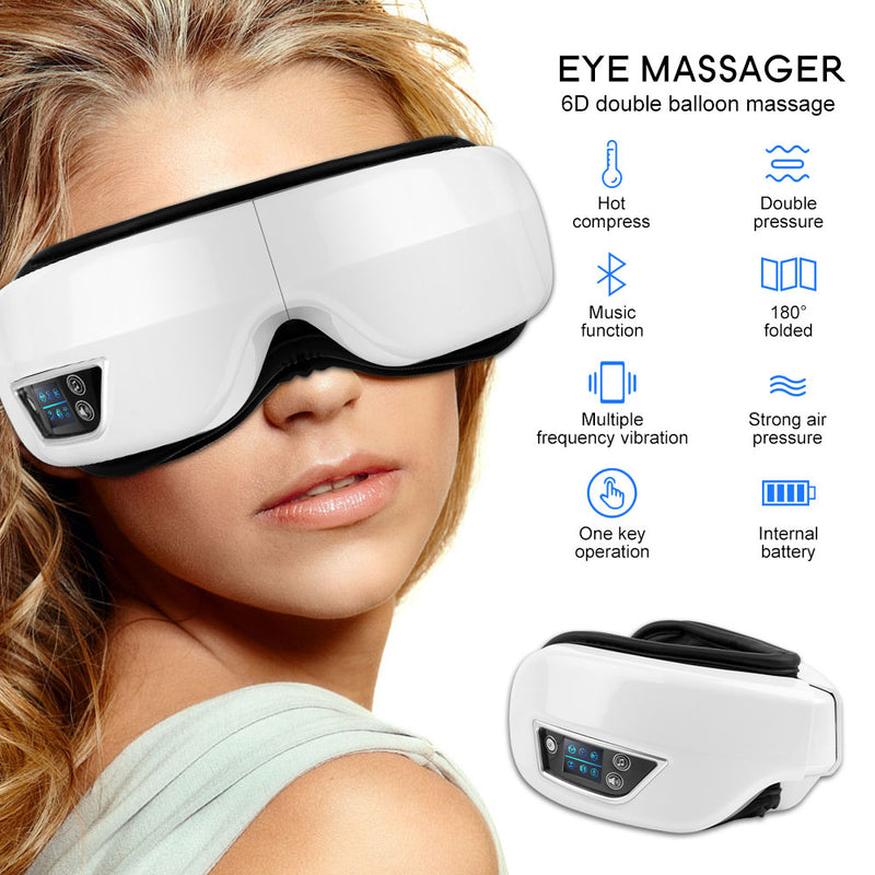 Óculos Smart Vibration 6D | Massageador de Olhos Anti Idade, Estress - Picuí Magazine