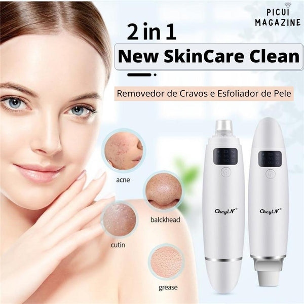 New Skin Care Clean 2 em 1 - Peeling Ultrassônico + Peeling de Diamante - Picuí Magazine