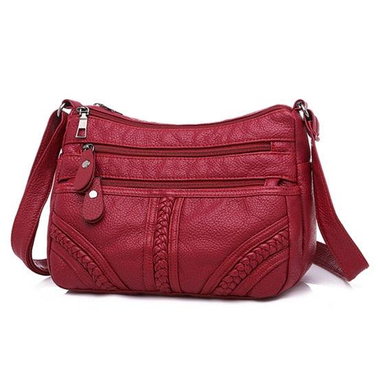 Bolsa CrossBody De Couro Macio | Queima de Estoque + Frete Grátis - Picuí Magazine