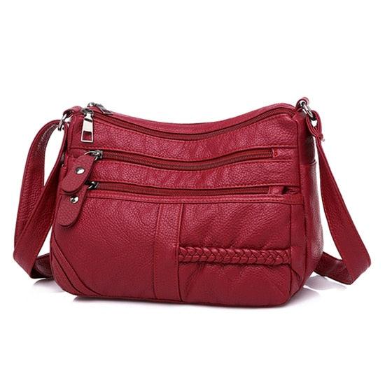 Bolsa CrossBody De Couro Macio | Queima de Estoque + Frete Grátis - Picuí Magazine