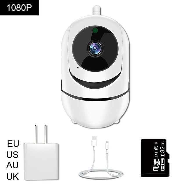 Câmera Segurança Ip Babá Eletrônica Visão 360° 1080P HD Infravermelho, Smart Wi-Fi, Áudio, Visão Noturna, - Picuí Magazine