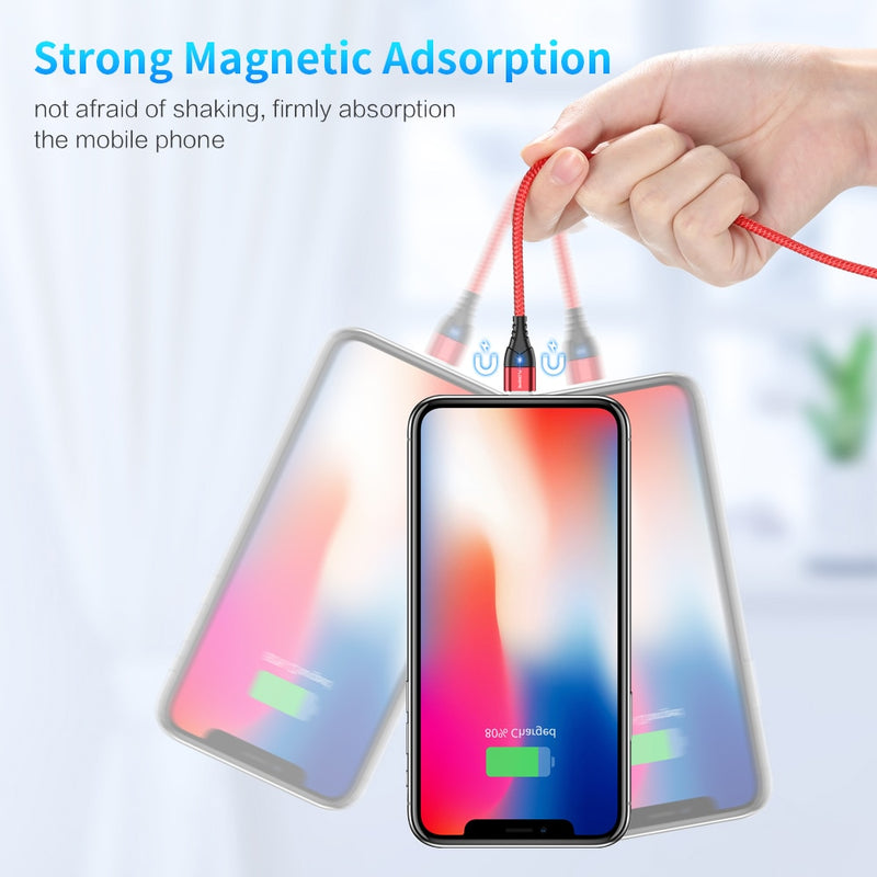 Cabo Magnetico Apple Typo C Micro USB Fast Charging 3.0A - Picuí Magazine