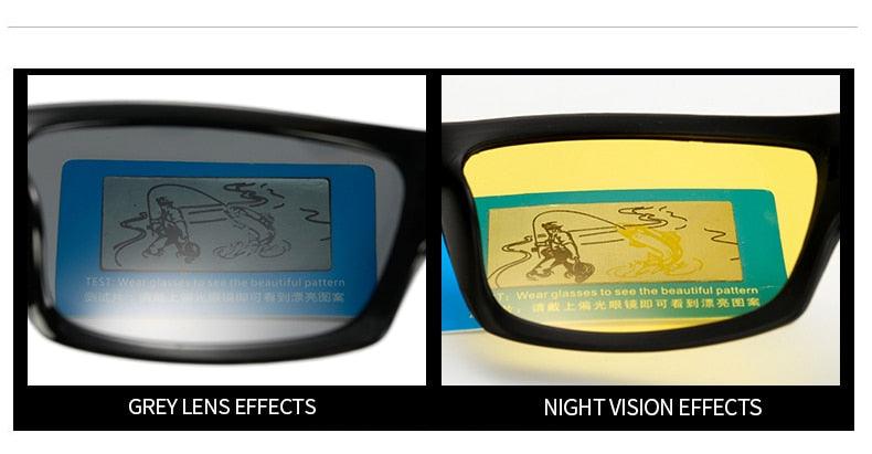 Óculos de Sol Night Vision Masculino. Lentes Amarela com Antirreflexo. Preço IMPERDÍVEL!!!! - Picuí Magazine