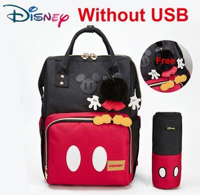 Mochila Maternidade Multifuncional Disney® Com Aquecedor USB E Alças Para Carrinho De Bebê - Picuí Magazine