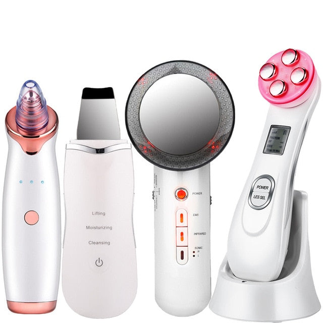 Ultrassônico + Cavitação + RF & EMS Ledterapia + Skin Clean - Picuí Magazine