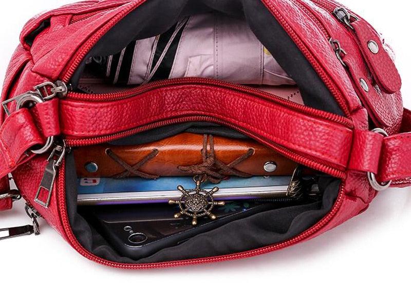 Bolsa CrossBody De Couro Macio | Queima de Estoque + Frete Grátis - Picuí Magazine