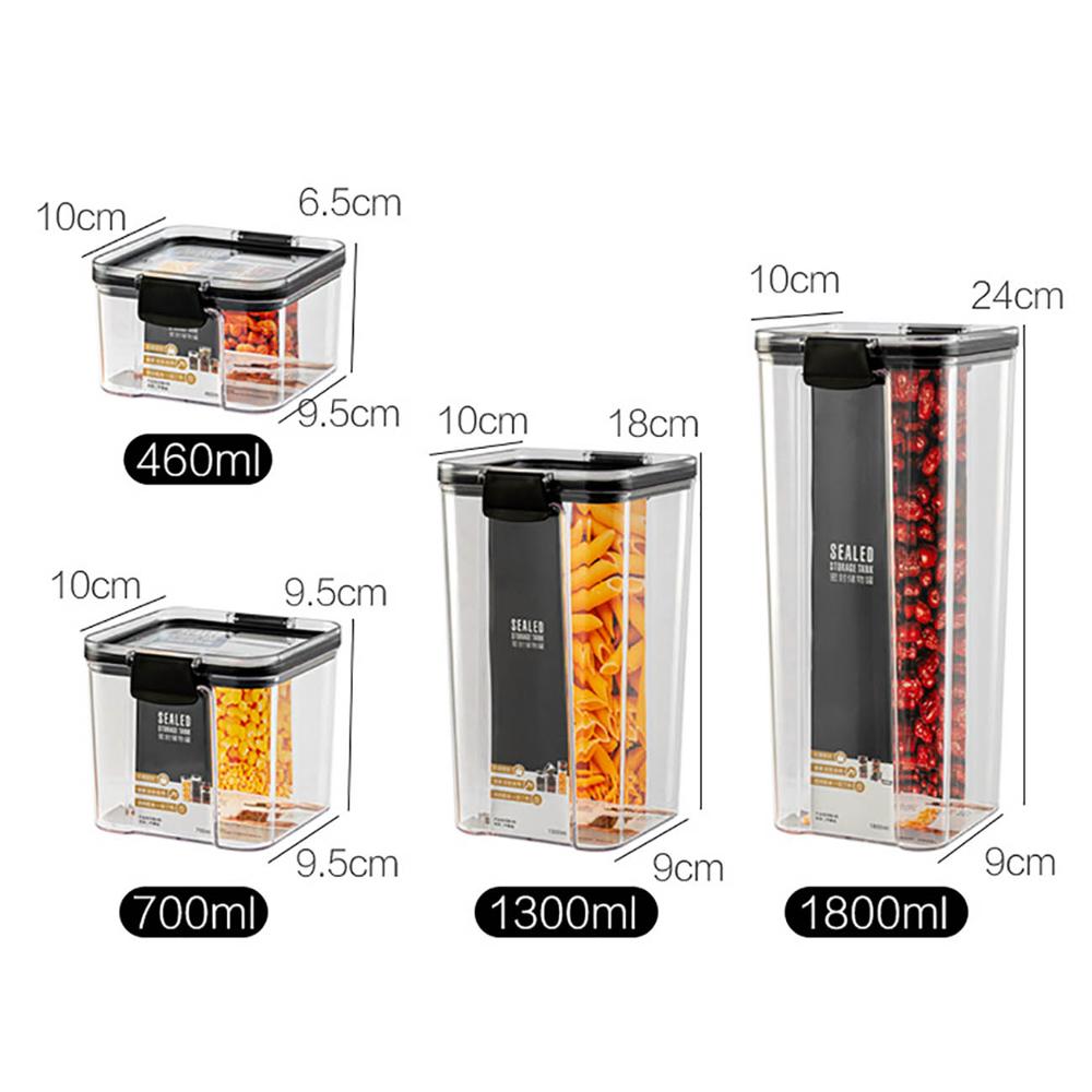 Porta Alimentos Transparentes 700/1300/1800ML - Picuí Magazine