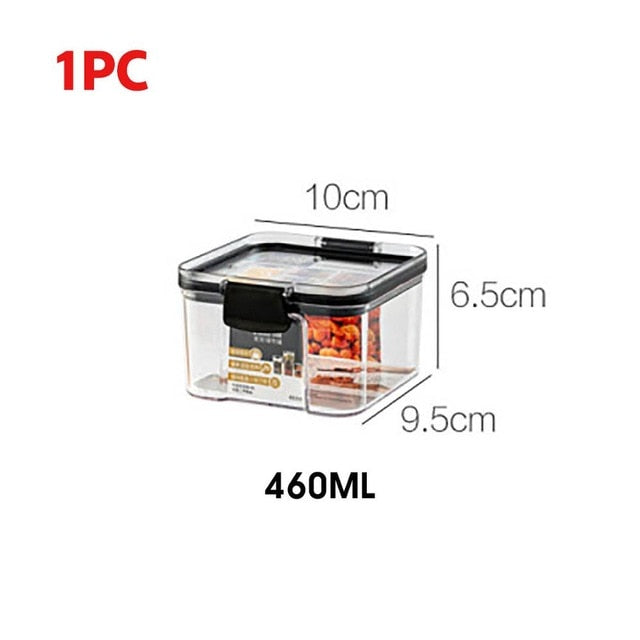 Porta Alimentos Transparentes 700/1300/1800ML - Picuí Magazine
