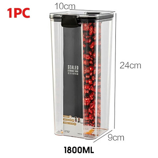 Porta Alimentos Transparentes 700/1300/1800ML - Picuí Magazine