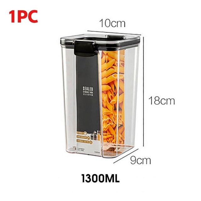 Porta Alimentos Transparentes 700/1300/1800ML - Picuí Magazine