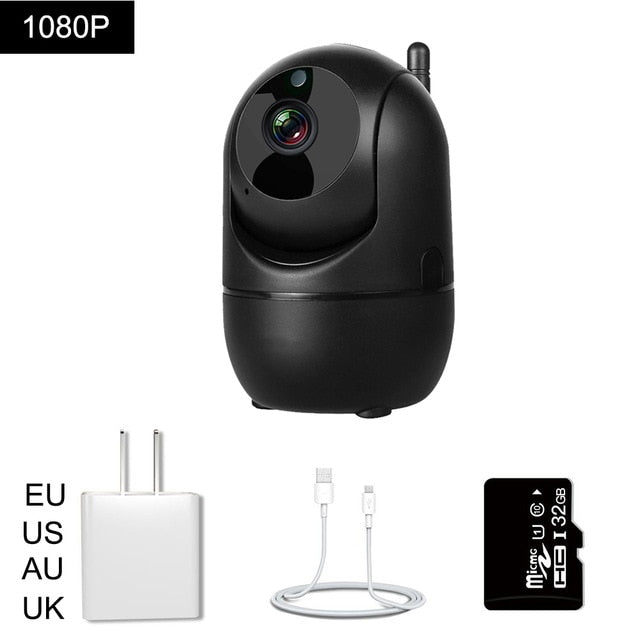 Câmera Segurança Ip Babá Eletrônica Visão 360° 1080P HD Infravermelho, Smart Wi-Fi, Áudio, Visão Noturna, - Picuí Magazine