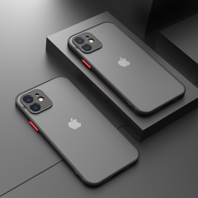 Capinha de Luxo À Prova de Choque Para iPhone 11 12 Pro Max Mini X XS XR 7 8 Plus SE - Picuí Magazine