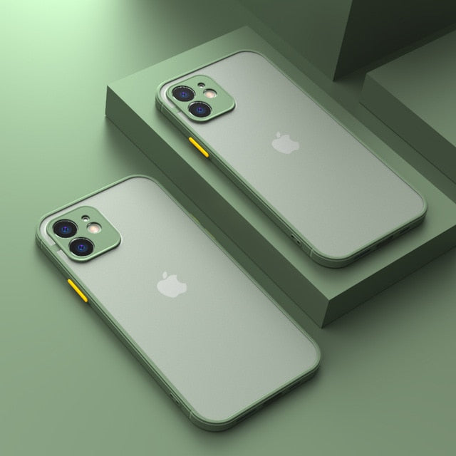 Capinha de Luxo À Prova de Choque Para iPhone 11 12 Pro Max Mini X XS XR 7 8 Plus SE - Picuí Magazine