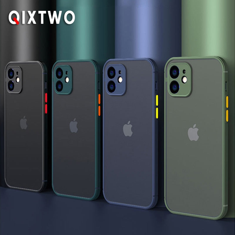 Capinha de Luxo À Prova de Choque Para iPhone 11 12 Pro Max Mini X XS XR 7 8 Plus SE - Picuí Magazine