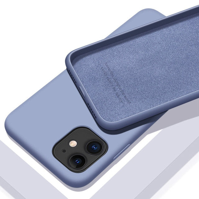 Capinha de Silicone À Prova de Choque - iPhone 6 6S 7 8 Plus 11 12 Pro X XR XS Max - Picuí Magazine