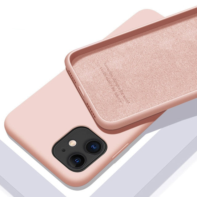 Capinha de Silicone À Prova de Choque - iPhone 6 6S 7 8 Plus 11 12 Pro X XR XS Max - Picuí Magazine