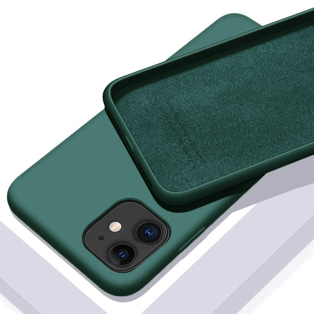 Capinha de Silicone À Prova de Choque - iPhone 6 6S 7 8 Plus 11 12 Pro X XR XS Max - Picuí Magazine