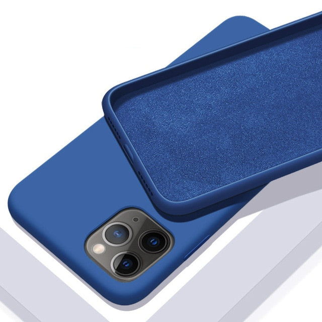 Capinha de Silicone À Prova de Choque - iPhone 6 6S 7 8 Plus 11 12 Pro X XR XS Max - Picuí Magazine