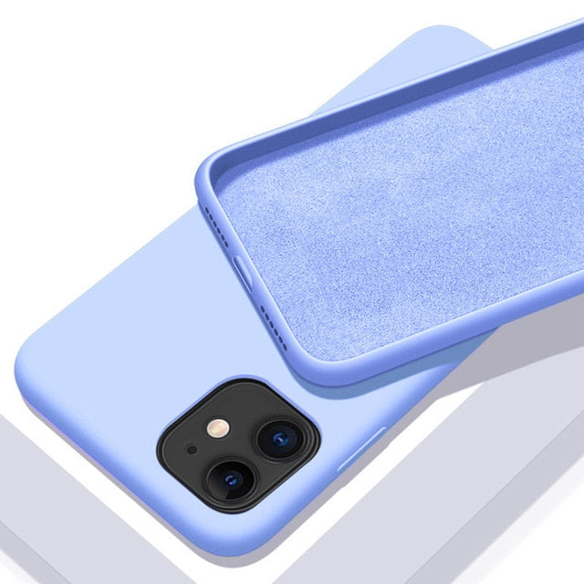 Capinha de Silicone À Prova de Choque - iPhone 6 6S 7 8 Plus 11 12 Pro X XR XS Max - Picuí Magazine