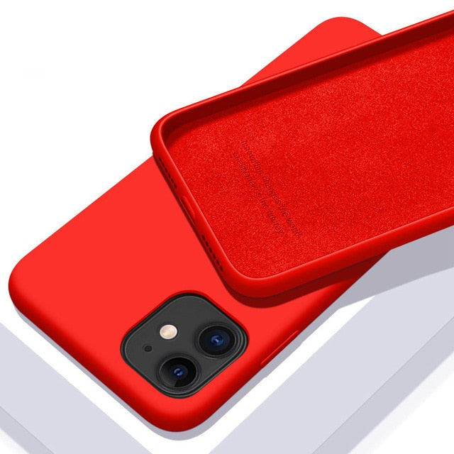 Capinha de Silicone À Prova de Choque - iPhone 6 6S 7 8 Plus 11 12 Pro X XR XS Max - Picuí Magazine