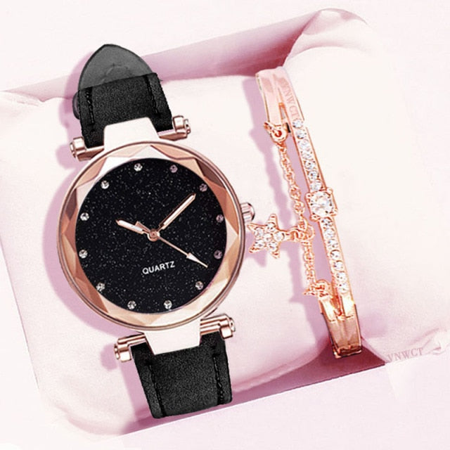 Relógio Feminino Quartz Com Lindo Bracelet De Strass - Picuí Magazine