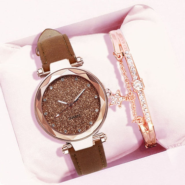 Relógio Feminino Quartz Com Lindo Bracelet De Strass - Picuí Magazine