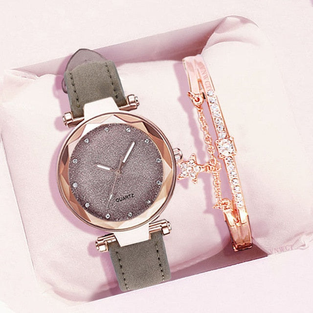 Relógio Feminino Quartz Com Lindo Bracelet De Strass - Picuí Magazine