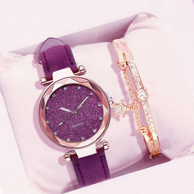 Relógio Feminino Quartz Com Lindo Bracelet De Strass - Picuí Magazine