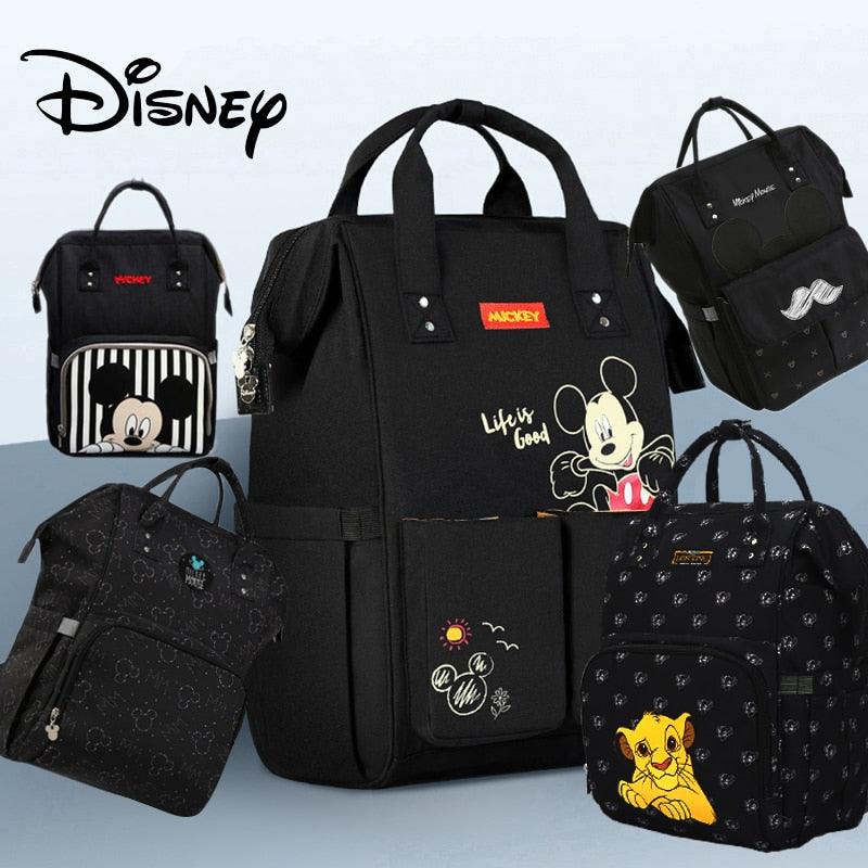 Mochila Maternidade Multifuncional Disney® Com Aquecedor USB E Alças Para Carrinho De Bebê - Picuí Magazine