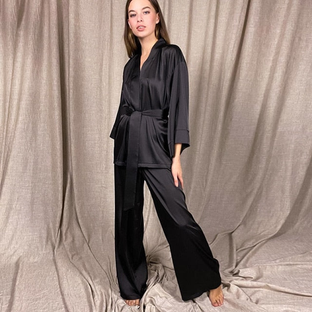 Pijama Kimono Elegante. Moda 2021 - FRETE GRÁTIS - Picuí Magazine