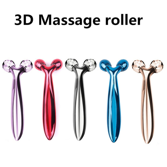 Roller Massageador Facial 360º 3D Para Tratamento de Rugas, Contorno e Relaxamento - Picuí Magazine