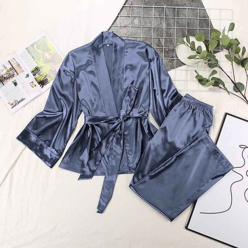 Pijama Kimono Elegante. Moda 2021 - FRETE GRÁTIS - Picuí Magazine