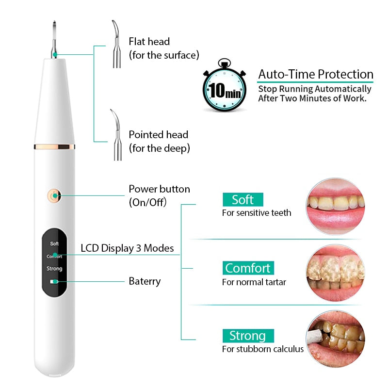 Removedor Electric Sonic Dental Com LED - Picuí Magazine